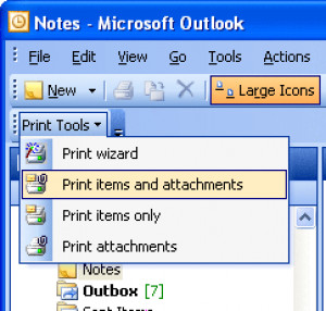 Print Tools for Outlook - náhled