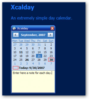 Xcalday - náhled