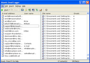 Atomic Email Logger - náhled