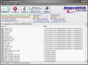 Advanced Disk Cleaner - náhled