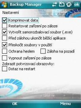 Sunnysoft Backup Manager - náhled