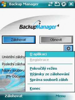 Sunnysoft Backup Manager - náhled