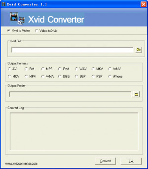Xvid Converter - náhled