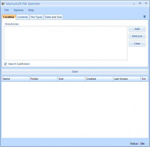 File Searcher - náhled