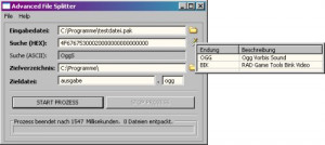 Advanced File Splitter - náhled