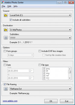 Adebis Photo Sorter - náhled