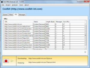 Iron Web Analyzer  - náhled