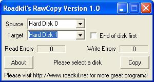 Roadkil's Raw Copy - náhled