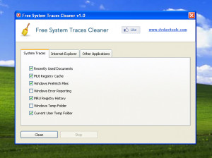 Free System Traces Cleaner - náhled