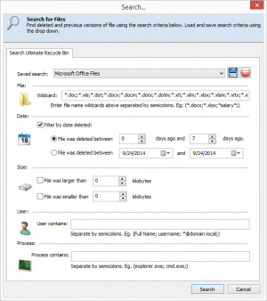 Ultimate Recycle Bin - náhled