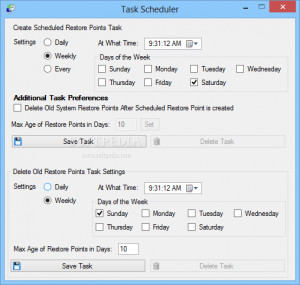 Restore Point Creator - náhled