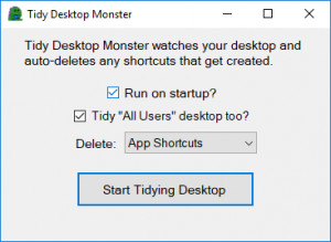 Tidy Desktop Monster - náhled