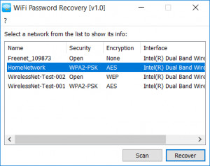 WiFi Password Recovery - náhled