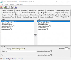 UnitConvertor-C - náhled