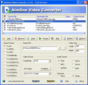 Aimone Video Converter - náhled