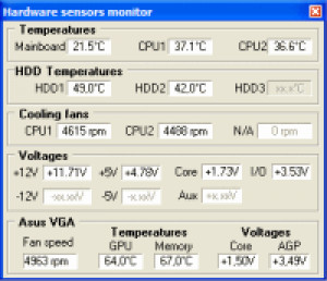 Hardware Sensors Monitor - náhled