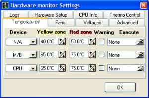 Hardware Sensors Monitor - náhled