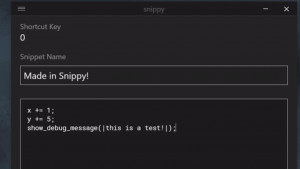 snippy - náhled