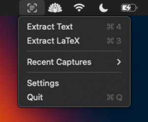 LaTeX OCR - náhled