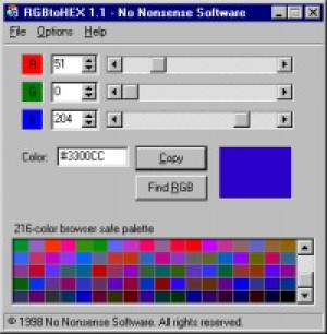 RGBtoHEX - náhled
