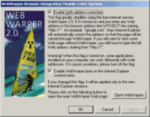 WebWarper - náhled
