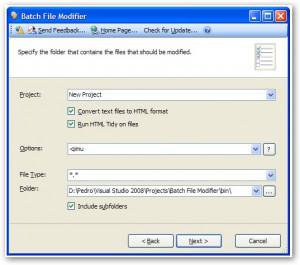 Batch File Modifier  - náhled