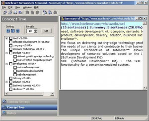 Intellexer Summarizer - náhled