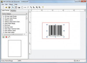 iWinSoft Barcode Generator - náhled