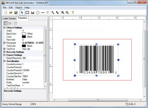 iWinSoft Barcode Generator - náhled