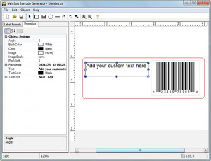 iWinSoft Barcode Generator - náhled