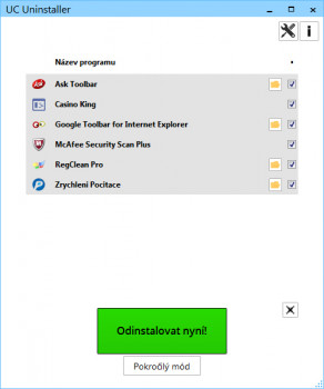 UC Uninstaller - náhled