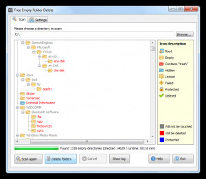 Free Empty Folder Delete - náhled