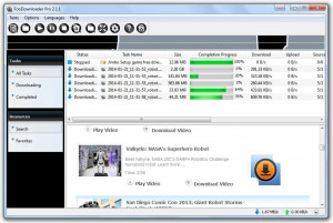 FooDownloader - náhled