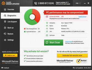 TweakBit Driver Updater - náhled