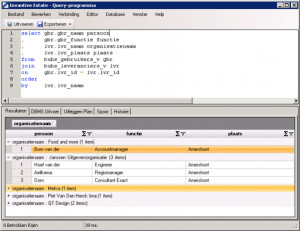 Invantive Query Tool - náhled