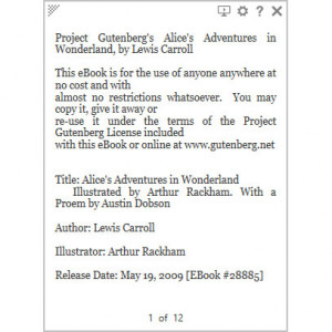Taskbar Reader - náhled