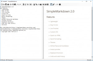SimpleMarkdown - náhled