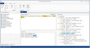 .NET Regular Expression Designer - náhled