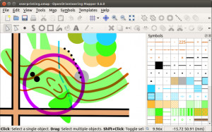 OpenOrienteering Mapper - náhled
