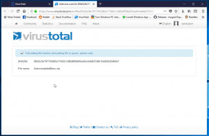 VirusTotal Uploader  - náhled