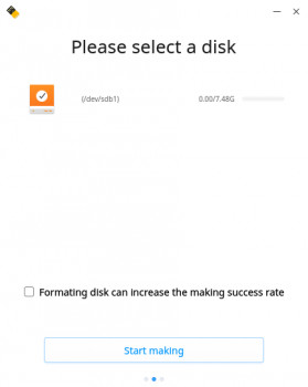 Deepin Boot Maker - náhled