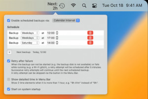 Time Machine Schedule - náhled