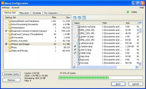 Mozy Remote Backup - náhled