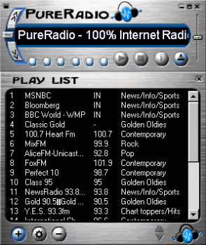 PureRadio - náhled