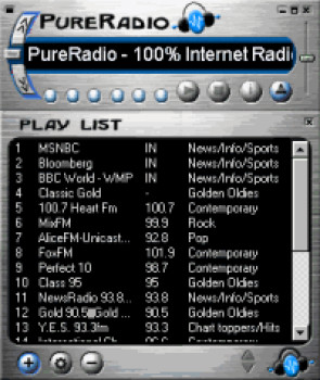 PureRadio - náhled