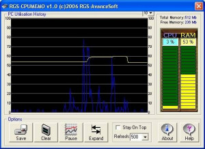 RGS-CPUMeMo - náhled