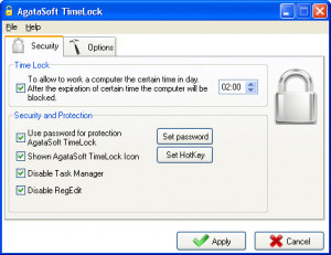 AgataSoft TimeLock - náhled