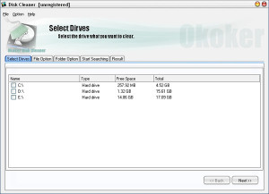 Okoker Disk Cleaner - náhled