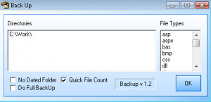 Backup - náhled