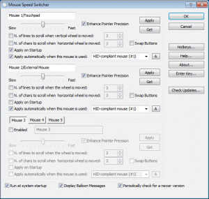 Mouse Speed Switcher - náhled